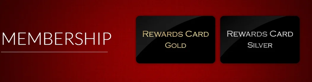 View rewards membership cards.